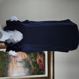 Zenana Ruffle Shoulder V Neck Tunic